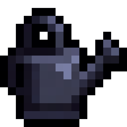 Watering Can — a Minecraft Item (2D) made with resourcepack.ai