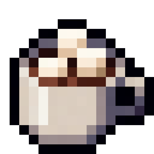 Hot Chocolate Mug — a Minecraft Item (2D) made with resourcepack.ai