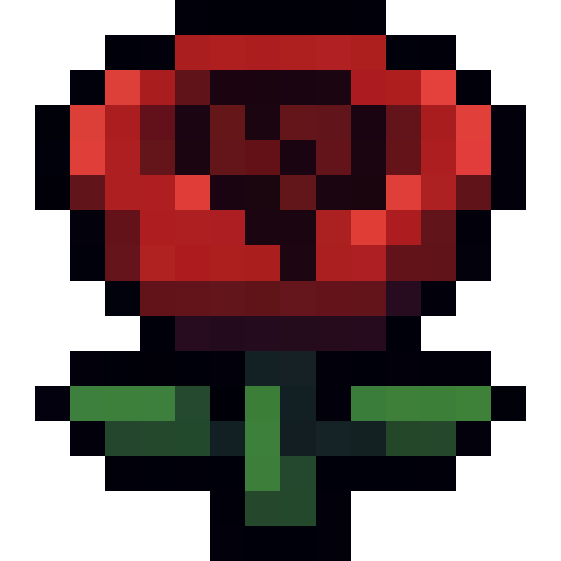 Red Rose — a Minecraft Item (2D) made with resourcepack.ai
