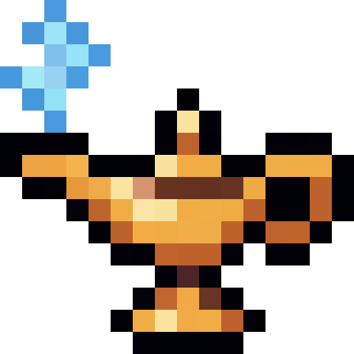 Magic Lamp — a Minecraft Item (2D) made with resourcepack.ai