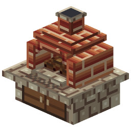 Brick Hearth Pizza Oven — a Minecraft Model made with resourcepack.ai