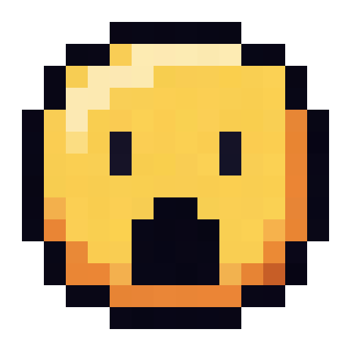 Shocked Face Emoji — a Minecraft Icon made with resourcepack.ai