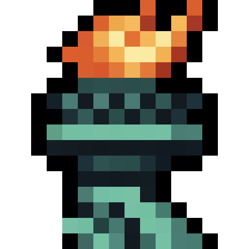 Statue Of Liberty Torch — a torch Minecraft Item (2D) made with resourcepack.ai