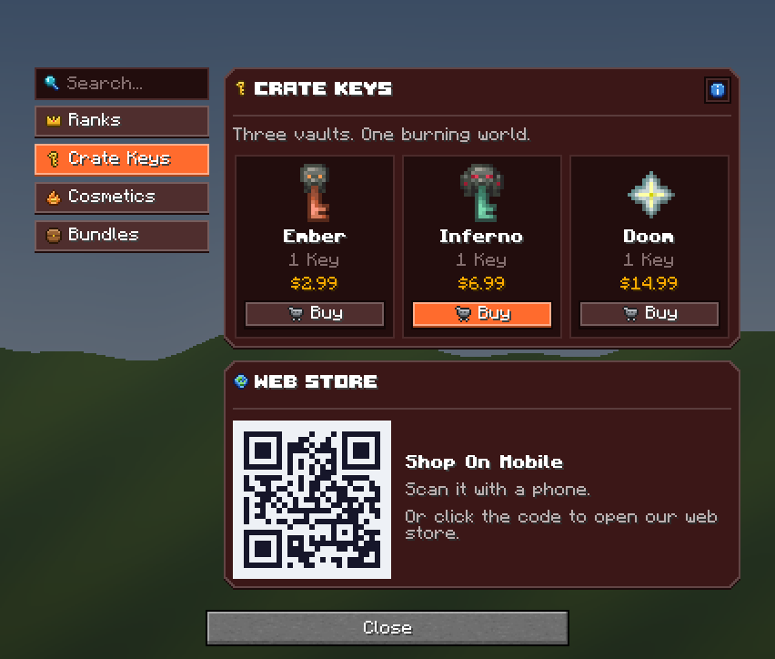 Nether Market — a Minecraft Dialog made with resourcepack.ai