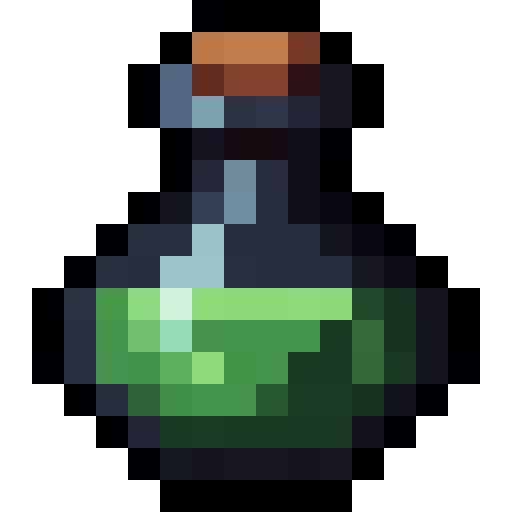 Dragon Breath Bottle — a Minecraft Item (2D) made with resourcepack.ai