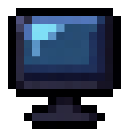 Computer Monitor — a Minecraft Item (2D) made with resourcepack.ai