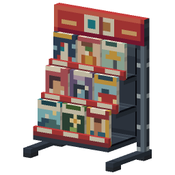 Magazine Rack — a Minecraft Model made with resourcepack.ai