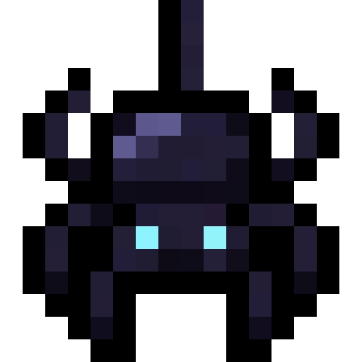 Hanging Spider — a Minecraft Item (2D) made with resourcepack.ai