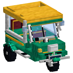 Green Tuk Tuk — a Minecraft Model made with resourcepack.ai