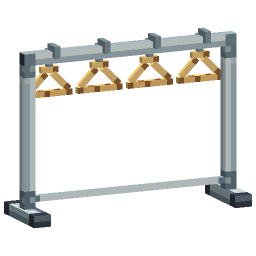 Clothing Rack — a Minecraft Model made with resourcepack.ai