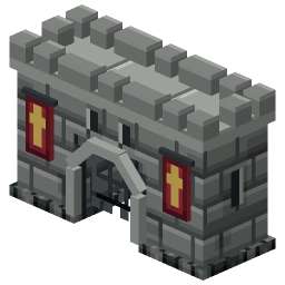 Stone Castle Gatehouse — a Minecraft Model made with resourcepack.ai