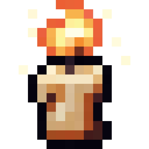 Festive Candle — a Minecraft Item (2D) made with resourcepack.ai