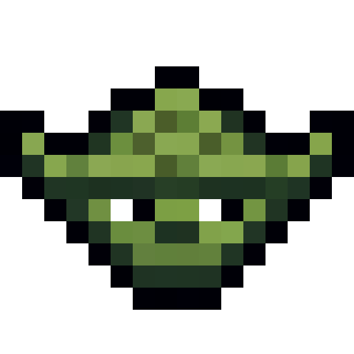 Yoda Head — a Minecraft Item (2D) made with resourcepack.ai