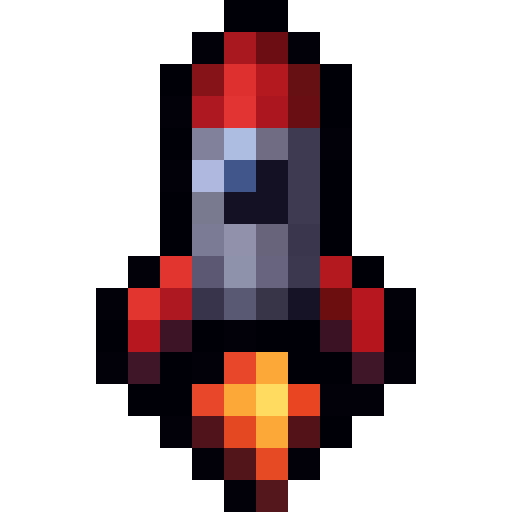 Rocket Firework — a Minecraft Item (2D) made with resourcepack.ai