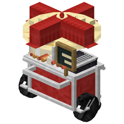 Red Vendor Cart — a red Minecraft Model made with resourcepack.ai