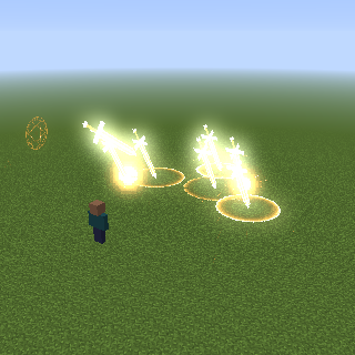 Gate Of Blades — a Minecraft VFX made with resourcepack.ai