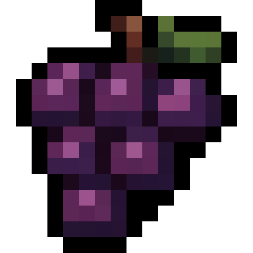 Purple Grapes — a Minecraft Item (2D) made with resourcepack.ai