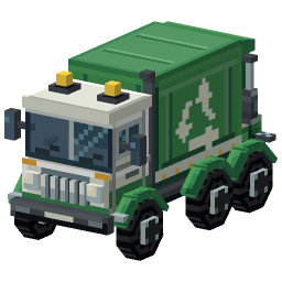 Green Garbage Truck — a Minecraft Model made with resourcepack.ai