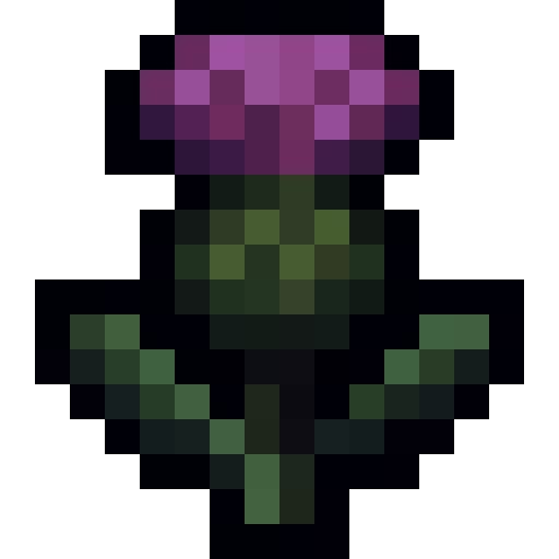 Thistle Flower — a Minecraft Item (2D) made with resourcepack.ai