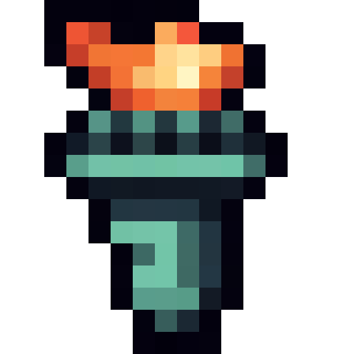 Statue Of Liberty Torch — a torch Minecraft Item (2D) made with resourcepack.ai