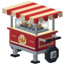 Red Vendor Cart — a Minecraft Model made with resourcepack.ai