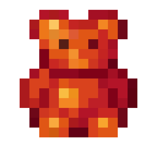 Red Gummy Bear — a food Minecraft Icon made with resourcepack.ai