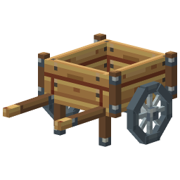 Wooden Handcart — a Minecraft Model made with resourcepack.ai