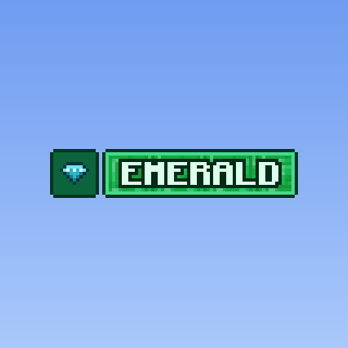 Emerald Rank Tag — a donor Minecraft Rank tag made with resourcepack.ai