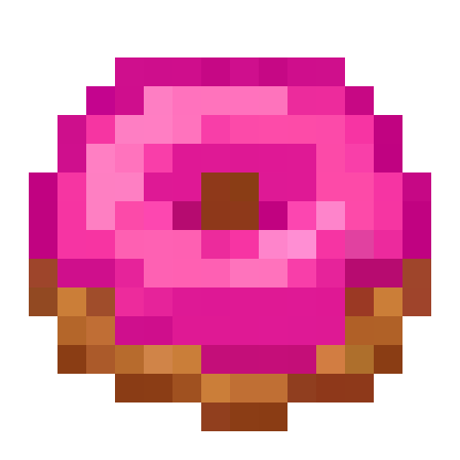 Pink Glazed Donut — a Minecraft Item made with resourcepack.ai