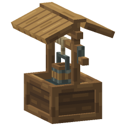 Wooden Water Well — a Minecraft Model made with resourcepack.ai