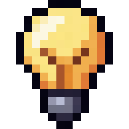 Light Bulb Icon — a lightbulb Minecraft Icon made with resourcepack.ai