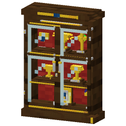 School Trophy Cabinet — a Minecraft Model made with resourcepack.ai