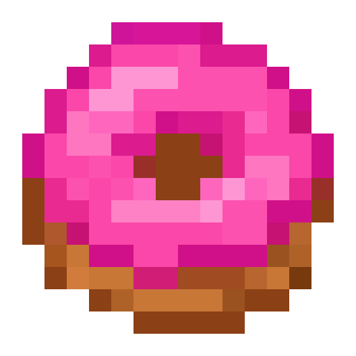 Pink Glazed Donut — a Minecraft Item made with resourcepack.ai