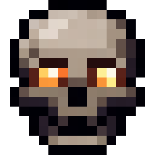 Glowing Eyed Skull — a Minecraft Item (2D) made with resourcepack.ai