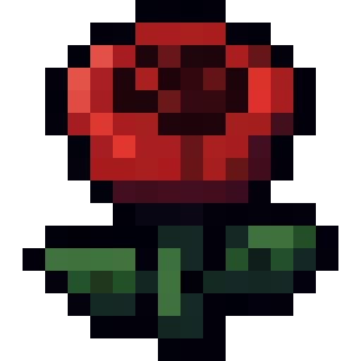 Red Rose — a Minecraft Item (2D) made with resourcepack.ai