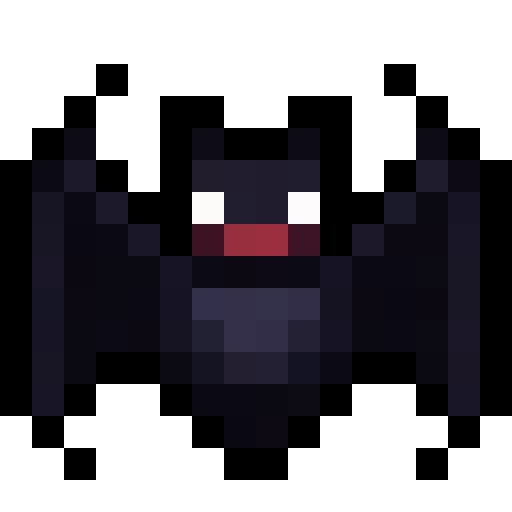 Bat With Spread Wings — a Minecraft Item (2D) made with resourcepack.ai