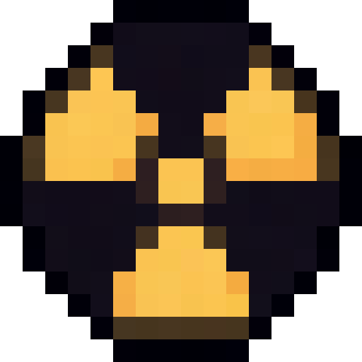Radioactive Symbol — a Minecraft Icon made with resourcepack.ai