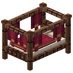 Royal Four-Poster Bed — a Minecraft Model made with resourcepack.ai