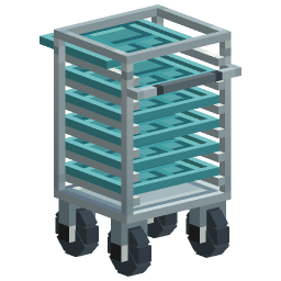 Cafeteria Tray Rack — a Minecraft Model made with resourcepack.ai