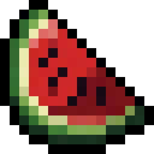 Watermelon Slice — a Minecraft Item (2D) made with resourcepack.ai