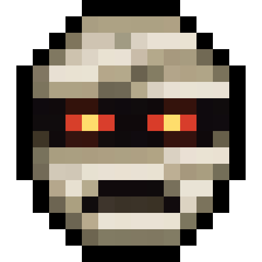 Mummy Head Bandages — a Minecraft Item (2D) made with resourcepack.ai