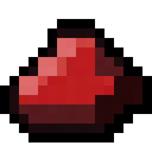 Redstone Dust — a Minecraft Item (2D) made with resourcepack.ai