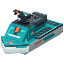 Teal Jet Ski — a Minecraft Model made with resourcepack.ai