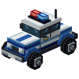 Blue Line Patrol Car — a Minecraft Model made with resourcepack.ai