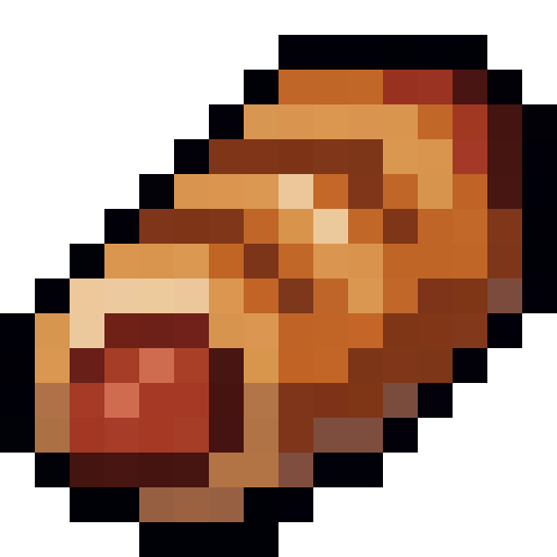 Sausage Roll — a Minecraft Item (2D) made with resourcepack.ai