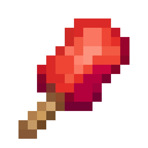 Red Popsicle — a food Minecraft Icon made with resourcepack.ai
