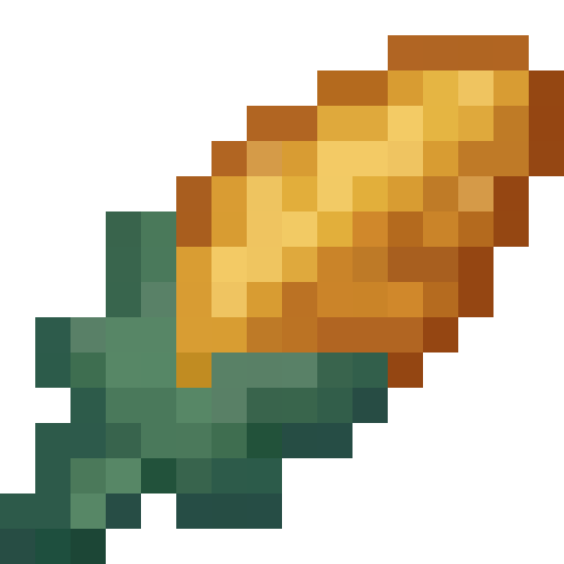 Corn on the Cob — a yellow Minecraft Icon made with resourcepack.ai