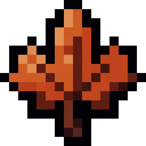 Maple Leaf — a Minecraft Item (2D) made with resourcepack.ai