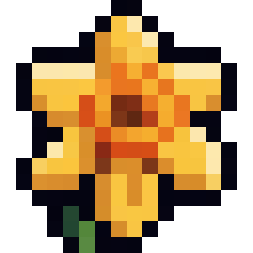 Yellow Daffodil — a Minecraft Item (2D) made with resourcepack.ai