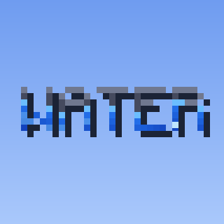 Water — a Minecraft Text Effect made with resourcepack.ai